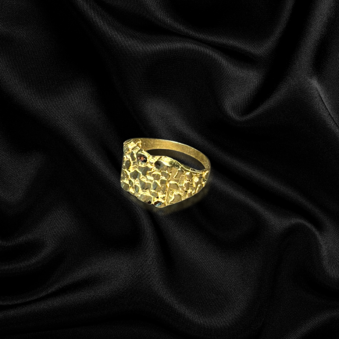 10k Medium Nugget Ring