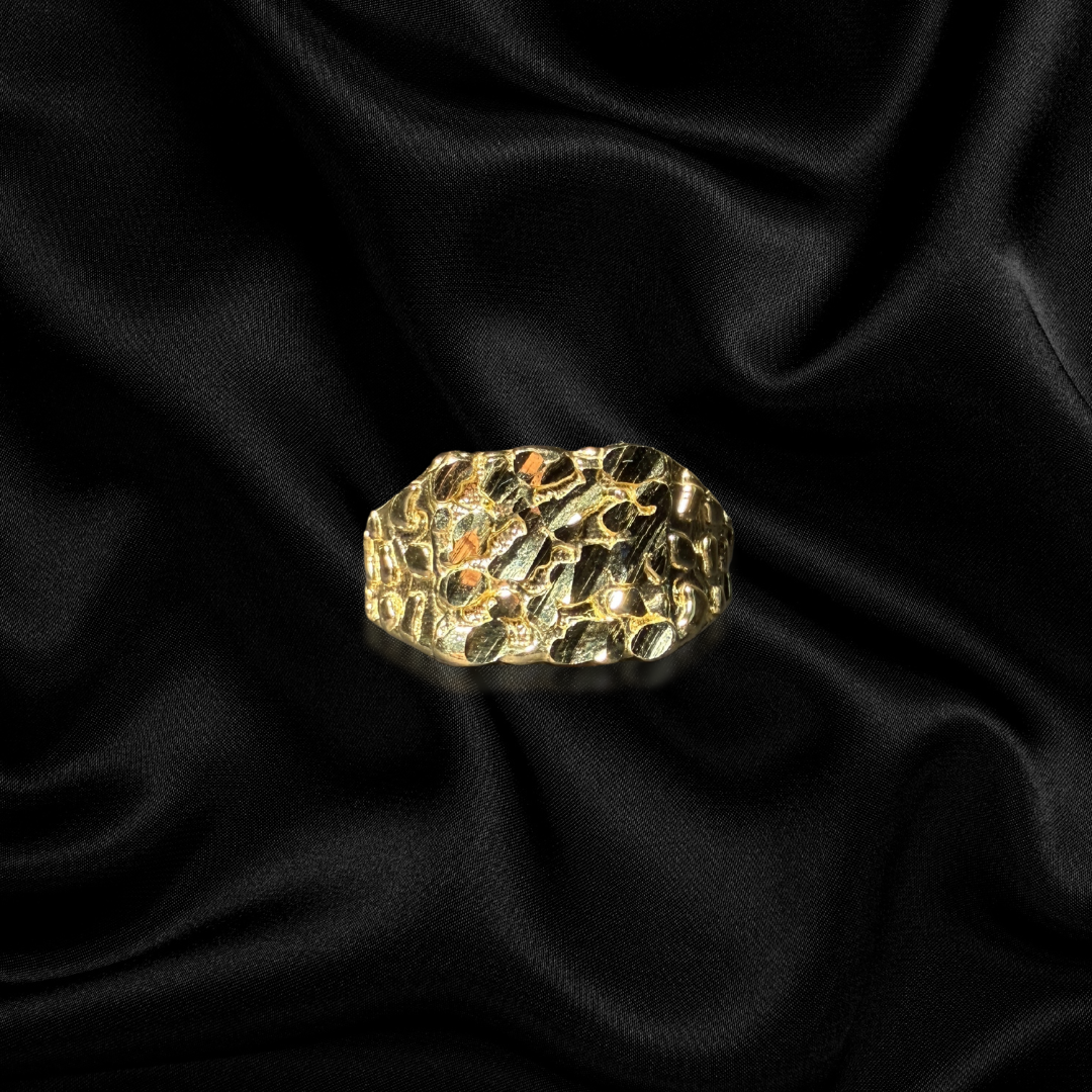 10k Medium Nugget Ring