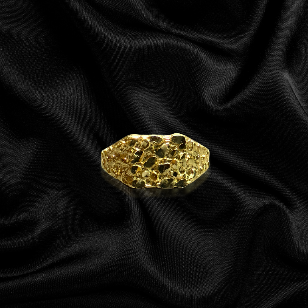 10k Small Nugget Ring
