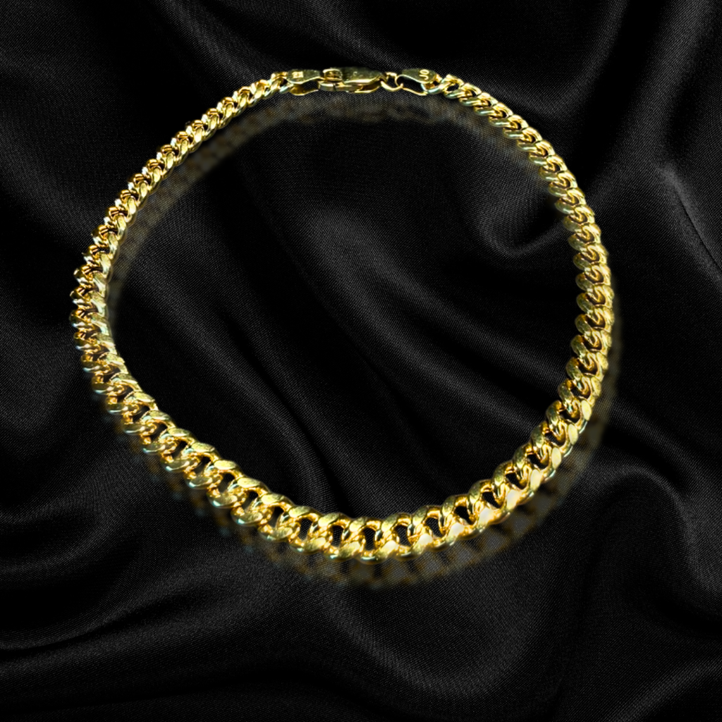 10k Hollow Miami Cuban Bracelet