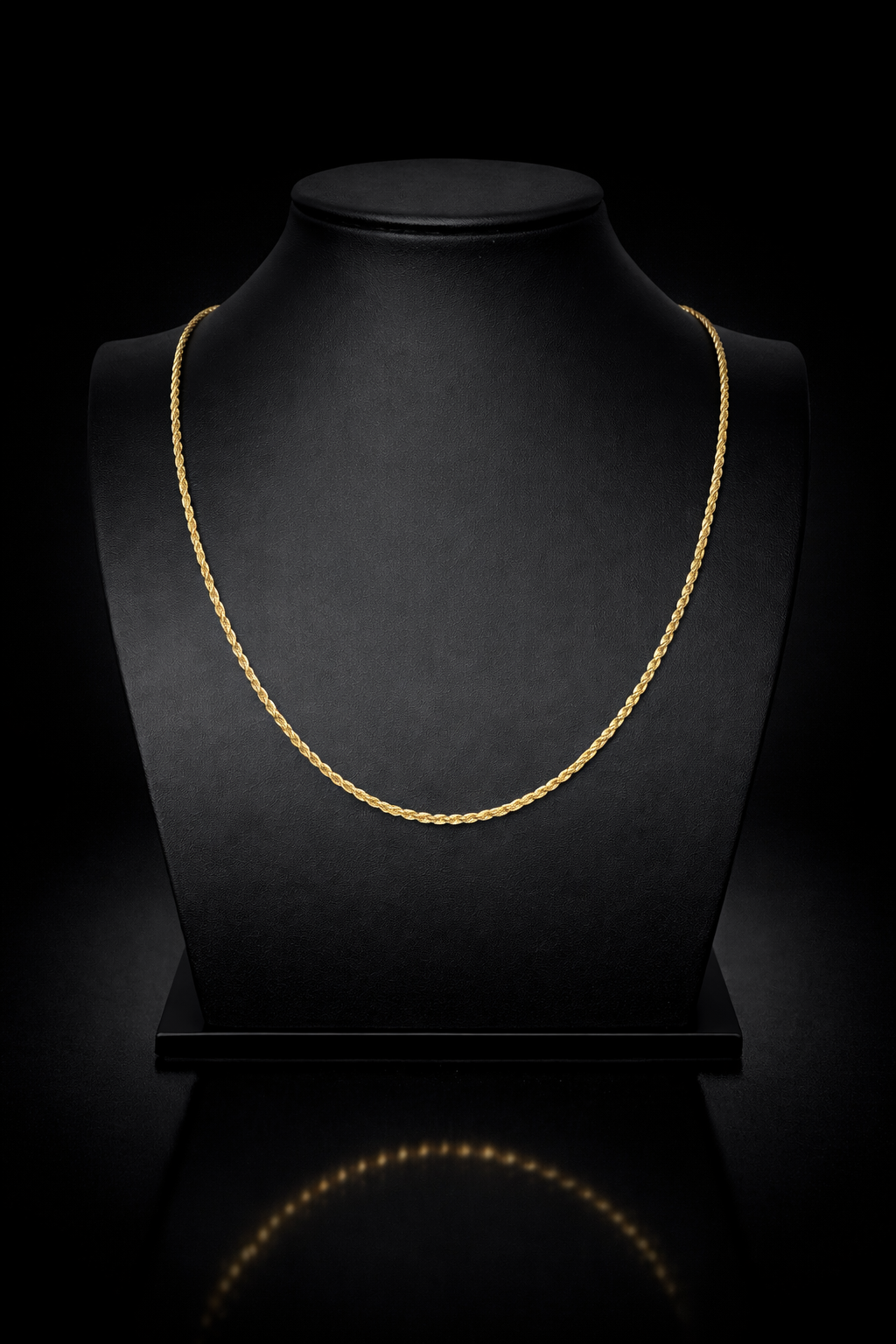 10k Lightweight Rope Chain 3mm