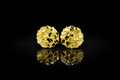 10k Circle Nugget Earrings