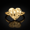 10k Heart Nugget Ring