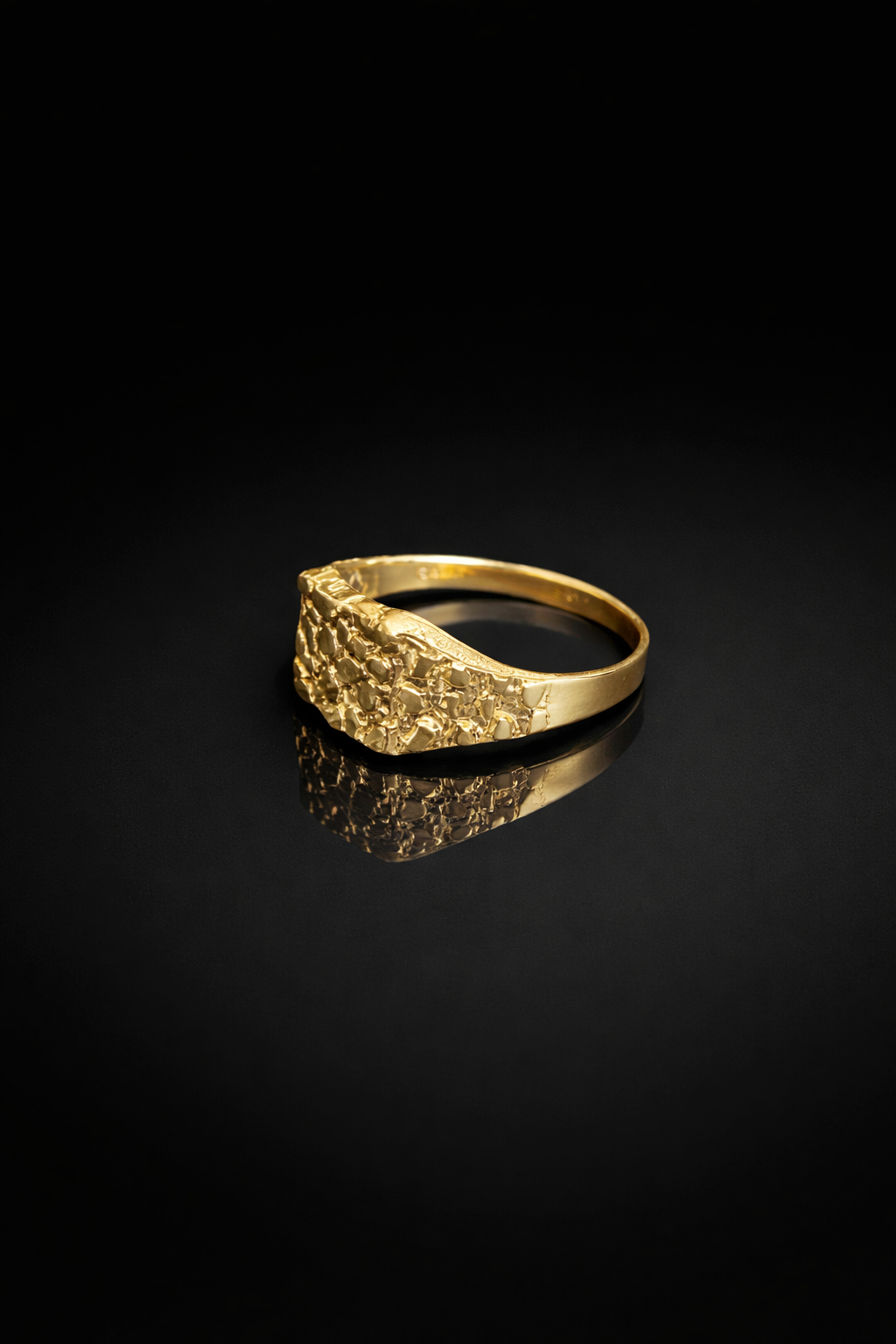 10k Small Nugget Ring