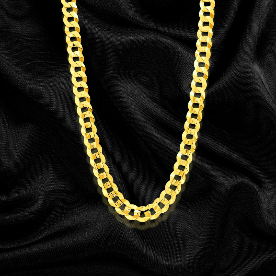 10k Solid Curb Chain