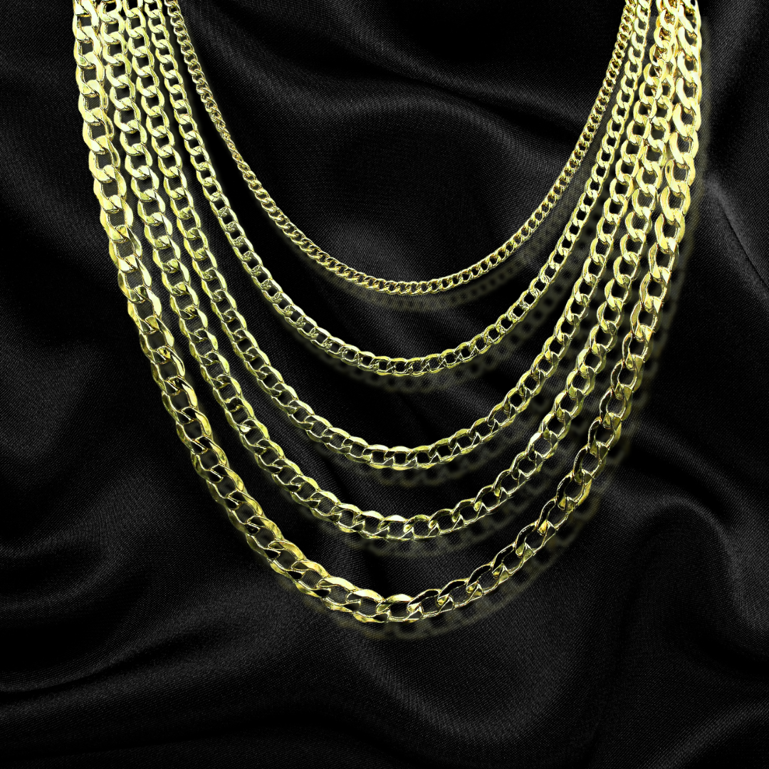 10k Solid Curb Chain