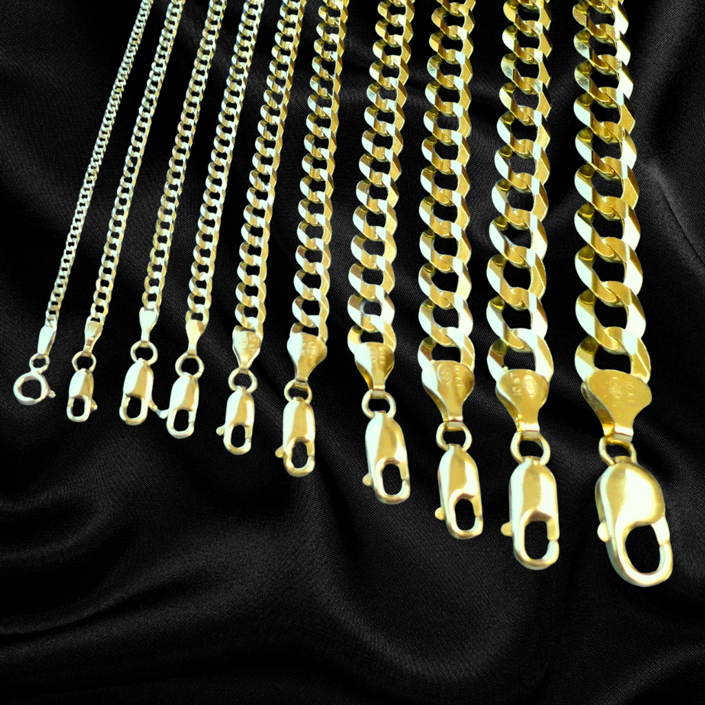 10k Solid Curb Chain